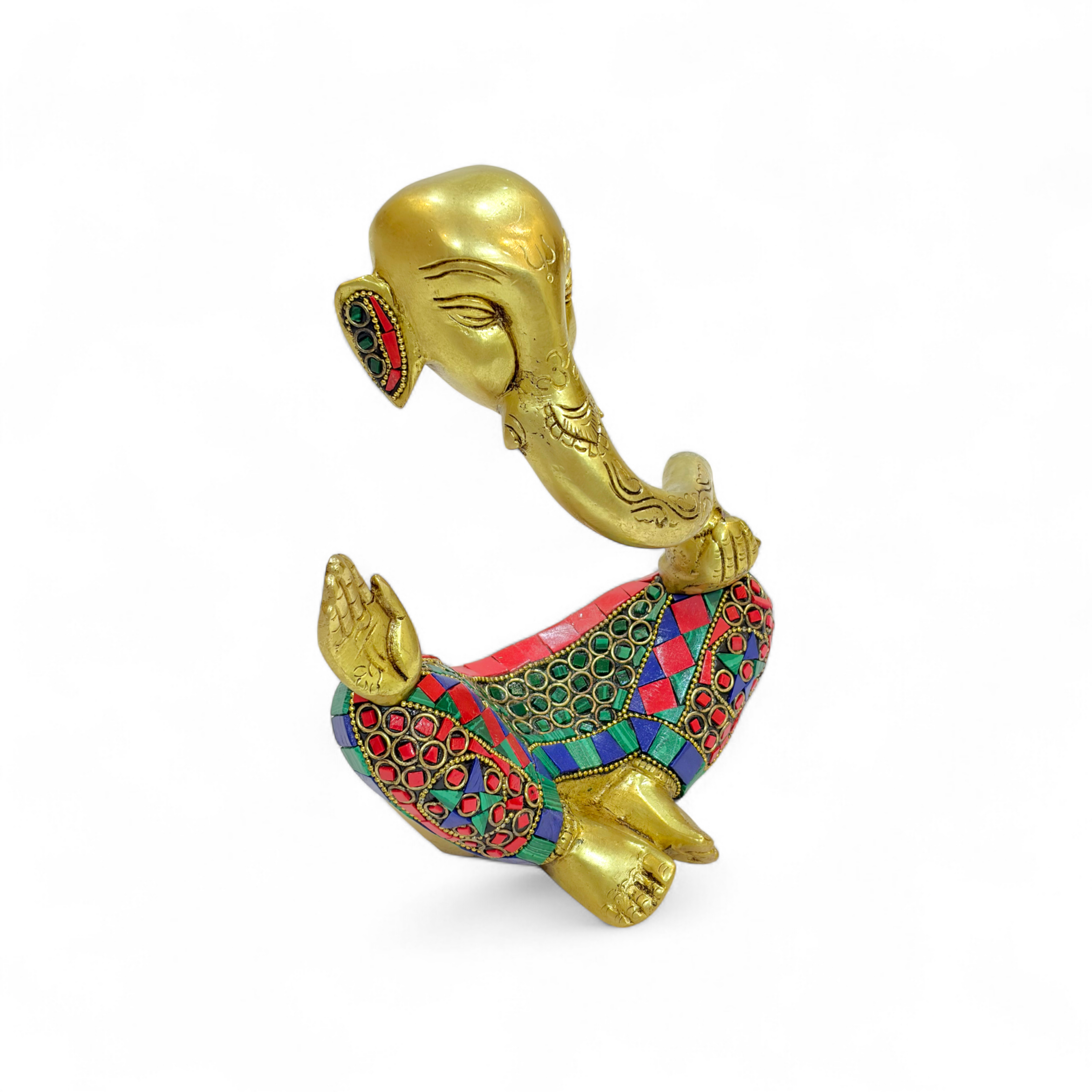 SimplyDecore Brass Ganesha Figurine