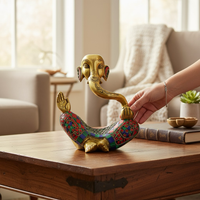 SimplyDecore Brass Ganesha Figurine