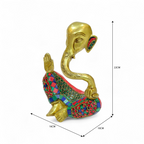 SimplyDecore Brass Ganesha Figurine