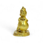 Brass Kaanha Statue, Hindu Religious Decorative Figurine, Krishna, 18 cm Height, Antique Finish