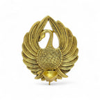 Brass Swan Diya Oil Lamp, Traditional Indian Decorative Tea Light Holder, Gold Finish, 22 x 18 cm, Handcrafted Metal Pooja Deepak