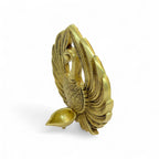 Brass Swan Diya Oil Lamp, Traditional Indian Decorative Tea Light Holder, Gold Finish, 22 x 18 cm, Handcrafted Metal Pooja Deepak