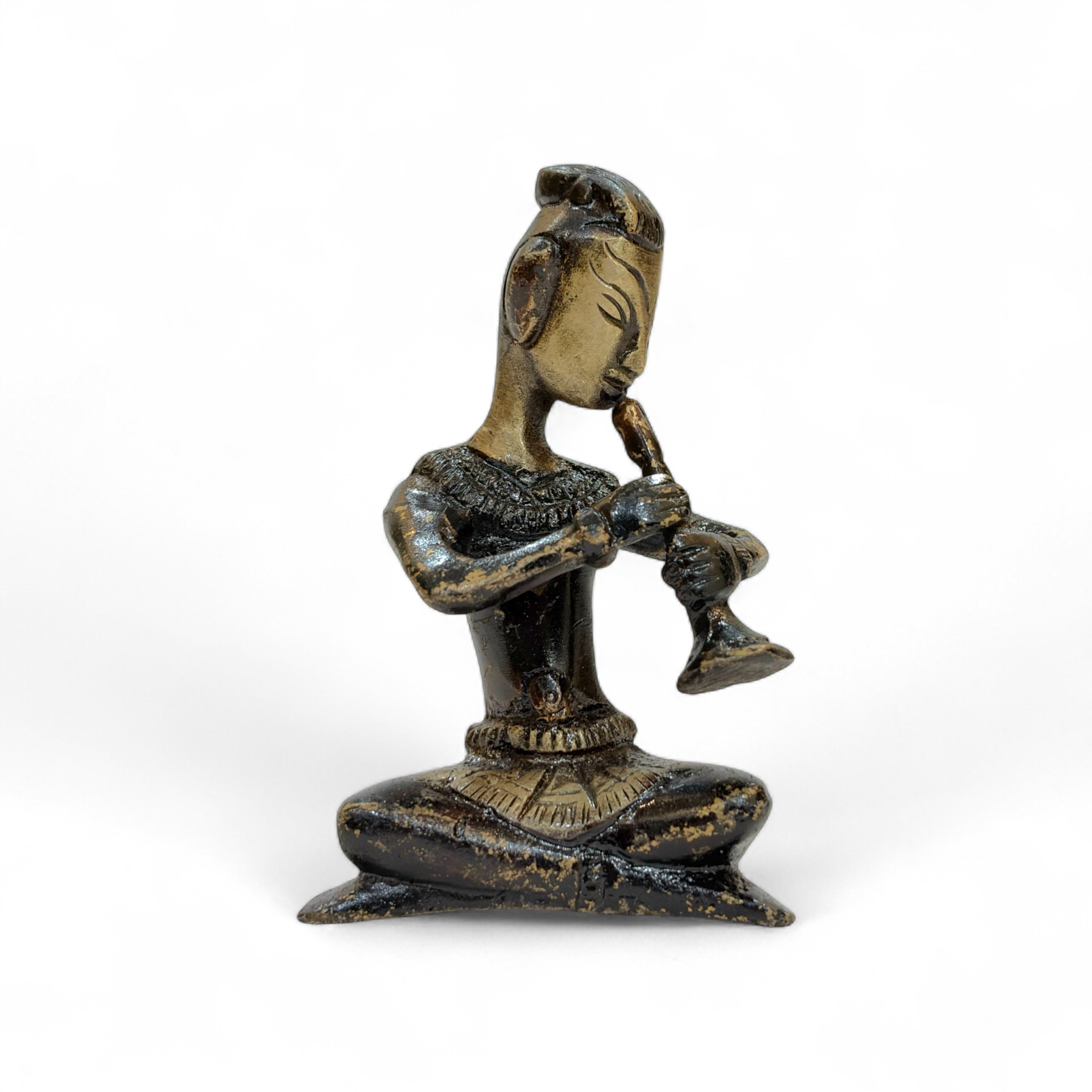 Antique Seated Musician Quartet, Traditional Statues, Decorative Home Decor, Shelf Display Art Pieces, 4 Piece Collection