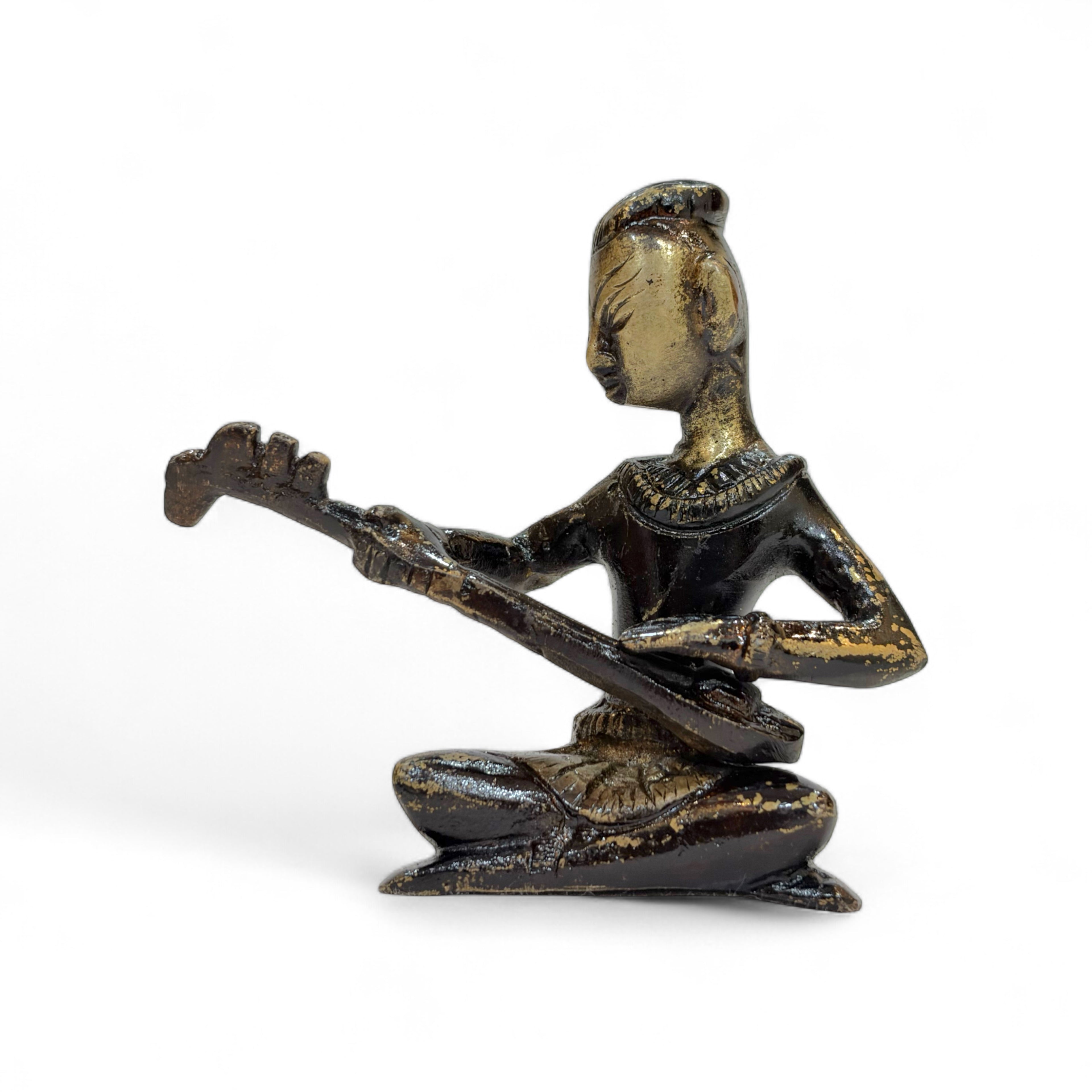 Antique Seated Musician Quartet, Traditional Statues, Decorative Home Decor, Shelf Display Art Pieces, 4 Piece Collection