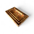 Royal Palace Tray Set, Royal Pattern, 40x25x5cm, Vintage Style, Premium Design, Snack and Tea Serving Tray, 3-Piece Collection