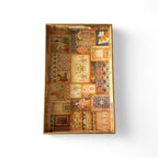 Royal Palace Tray Set, Royal Pattern, 40x25x5cm, Vintage Style, Premium Design, Snack and Tea Serving Tray, 3-Piece Collection